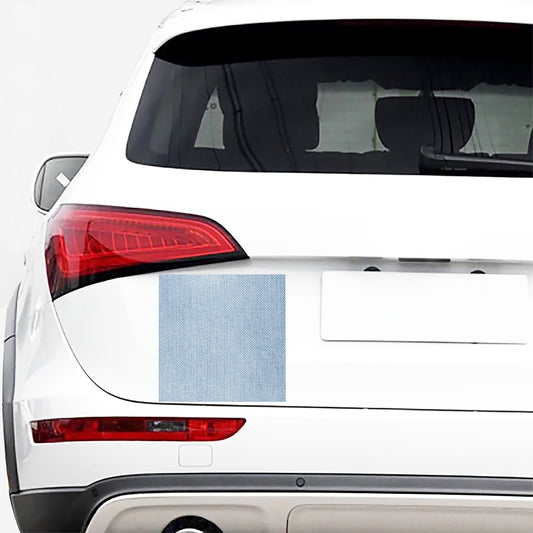 Light Blue Denim Jeans Print Car Sticker