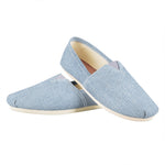 Light Blue Denim Jeans Print Casual Shoes