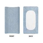 Light Blue Denim Jeans Print Changing Pad Cover