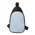 Light Blue Denim Jeans Print Sling Bag