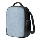 Light Blue Denim Jeans Print Crossbody Lunch Bag