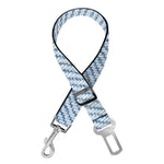 Light Blue Denim Jeans Print Dog Seat Belt