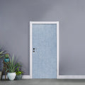 Light Blue Denim Jeans Print Door Sticker