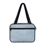 Light Blue Denim Jeans Print Double Strap Bible Bag