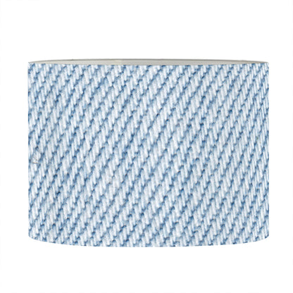 Light Blue Denim Jeans Print Drum Lamp Shade