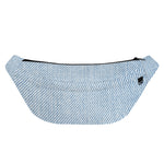Light Blue Denim Jeans Print Fanny Pack