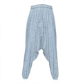 Light Blue Denim Jeans Print Hammer Pants