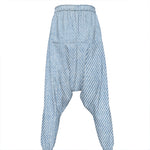 Light Blue Denim Jeans Print Hammer Pants