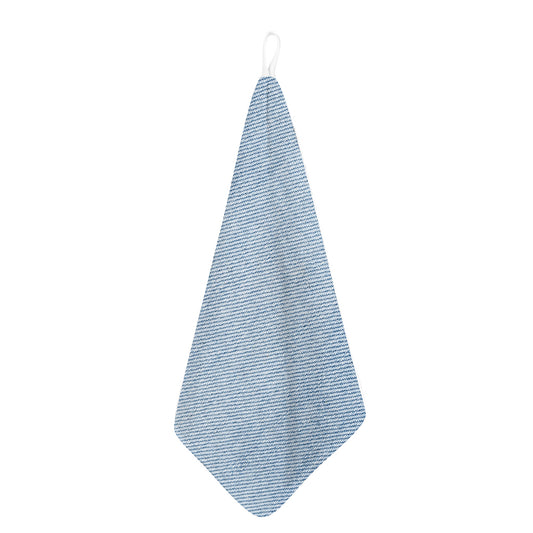 Light Blue Denim Jeans Print Hand Towel