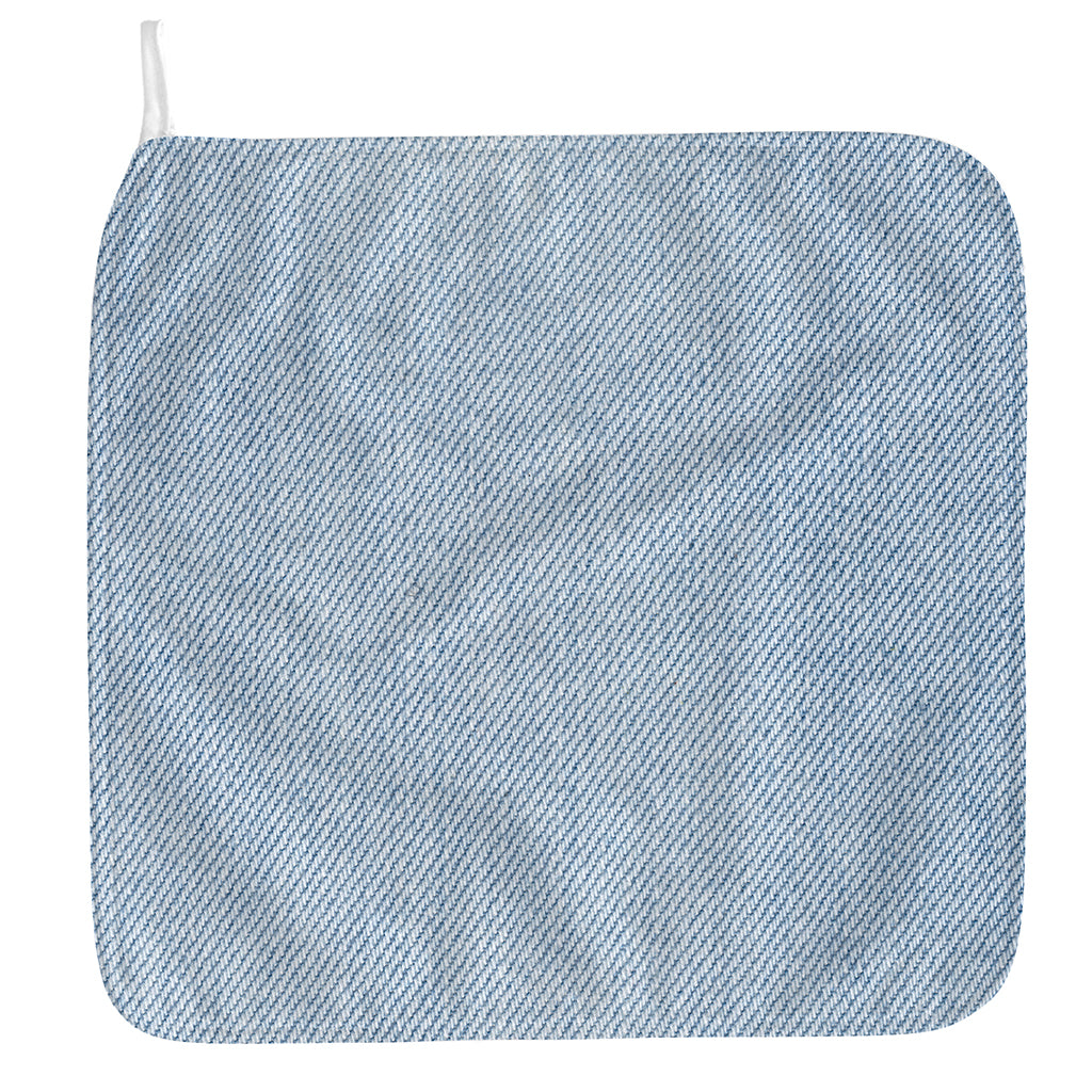 Light Blue Denim Jeans Print Hand Towel