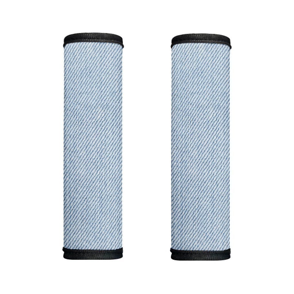 Light Blue Denim Jeans Print Handle Covers