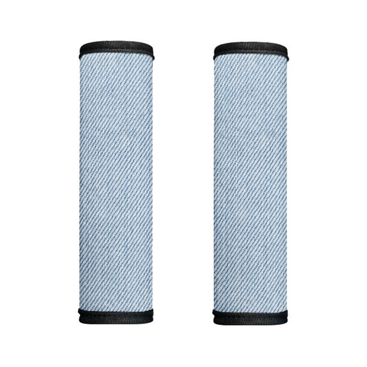 Light Blue Denim Jeans Print Handle Covers