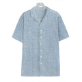 Light Blue Denim Jeans Print Hawaiian Shirt