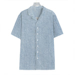 Light Blue Denim Jeans Print Hawaiian Shirt