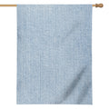 Light Blue Denim Jeans Print House Flag