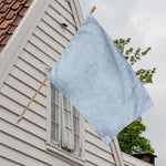 Light Blue Denim Jeans Print House Flag