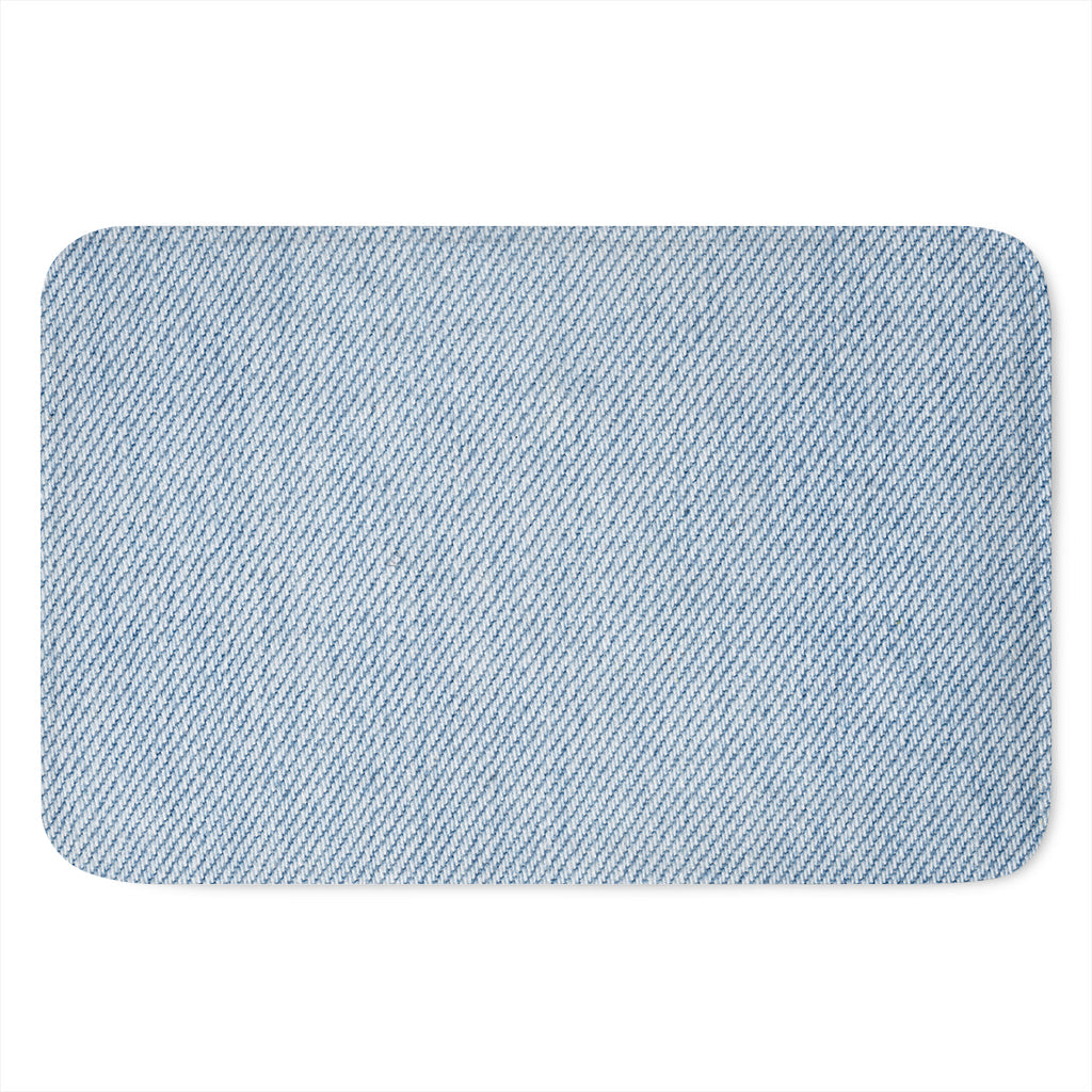 Light Blue Denim Jeans Print Indoor Door Mat