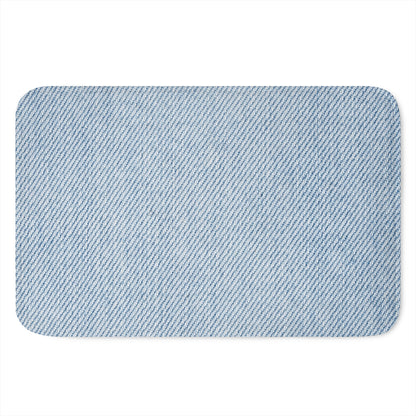 Light Blue Denim Jeans Print Indoor Door Mat