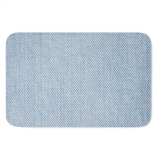 Light Blue Denim Jeans Print Indoor Door Mat