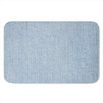Light Blue Denim Jeans Print Indoor Door Mat