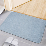 Light Blue Denim Jeans Print Indoor Door Mat