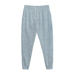 Light Blue Denim Jeans Print Jogger Pants