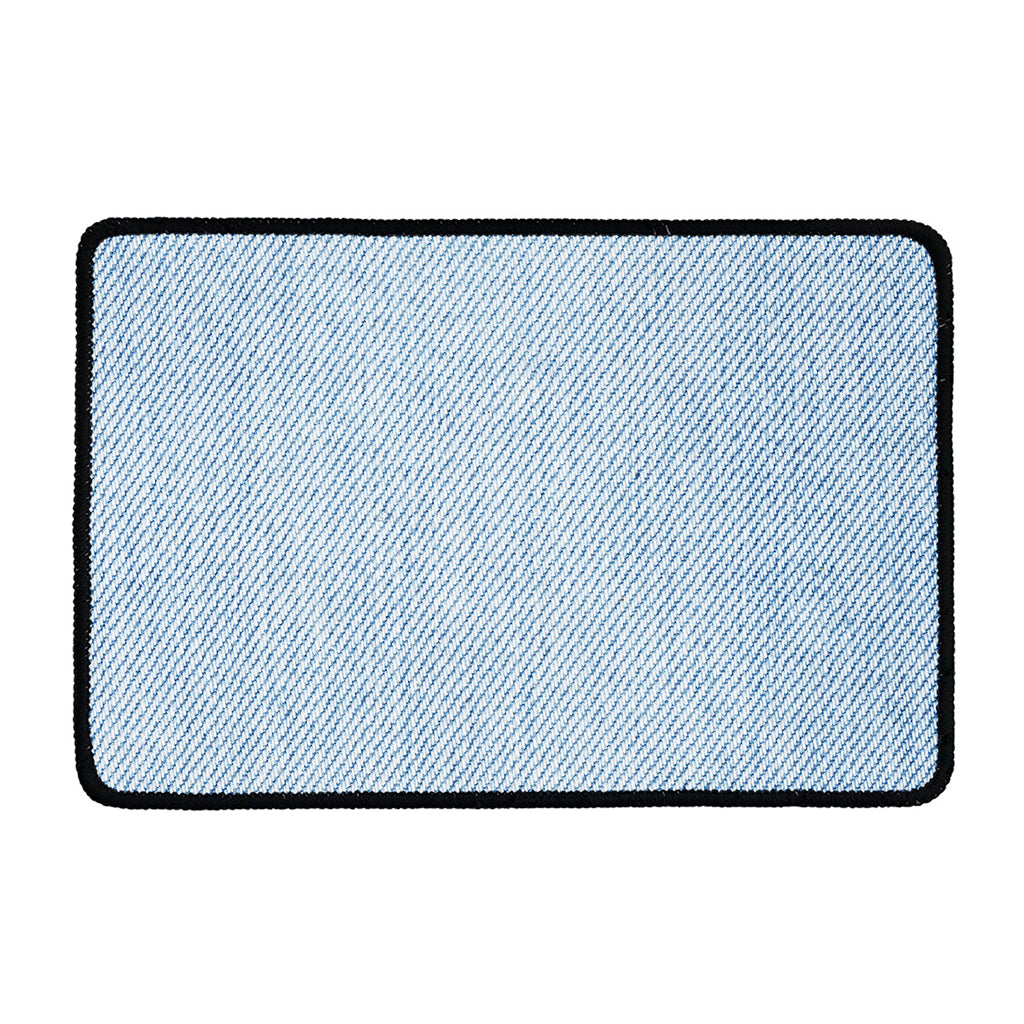 Light Blue Denim Jeans Print Kitchen Mat