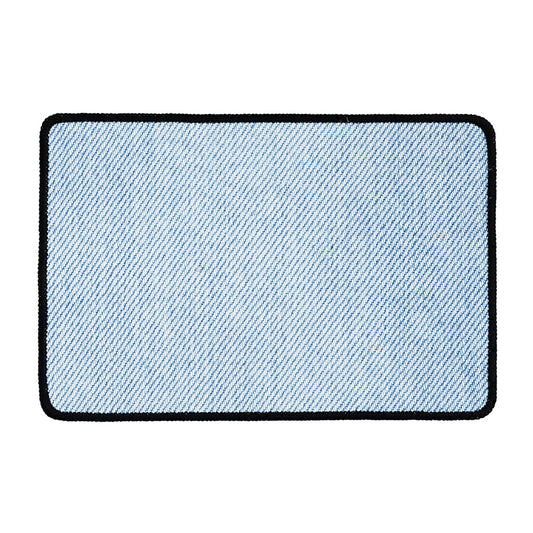 Light Blue Denim Jeans Print Kitchen Mat