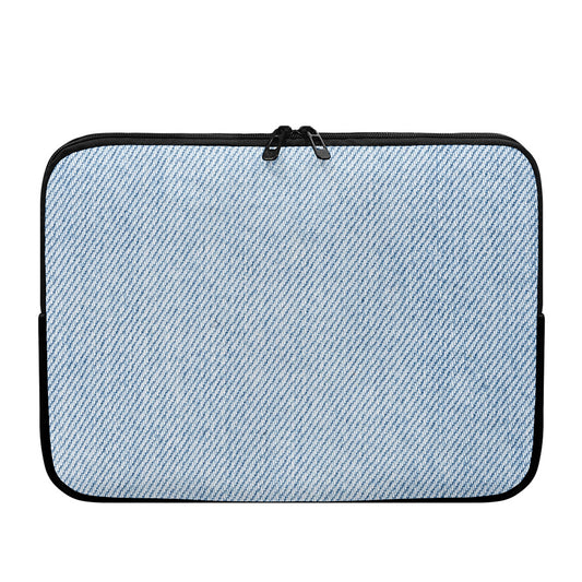 Light Blue Denim Jeans Print Laptop Sleeve