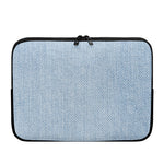 Light Blue Denim Jeans Print Laptop Sleeve
