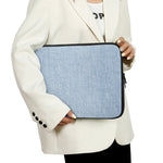 Light Blue Denim Jeans Print Laptop Sleeve