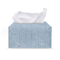 Light Blue Denim Jeans Print Leather Tissue Box Cover