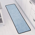Light Blue Denim Jeans Print Long Kitchen Mat