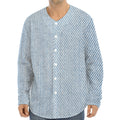 Light Blue Denim Jeans Print Long Sleeve Baseball Jersey
