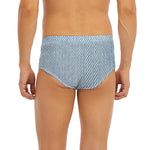 Light Blue Denim Jeans Print Men's Briefs
