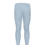 Light Blue Denim Jeans Print Men's leggings