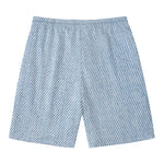 Light Blue Denim Jeans Print Men's Swim Trunks