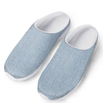 Light Blue Denim Jeans Print Mesh Casual Shoes