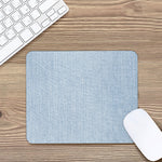 Light Blue Denim Jeans Print Mouse Pad