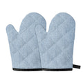 Light Blue Denim Jeans Print Oven Mitts