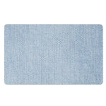 Light Blue Denim Jeans Print Polyester Doormat