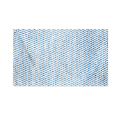 Light Blue Denim Jeans Print Polyester Flag