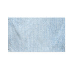 Light Blue Denim Jeans Print Polyester Flag
