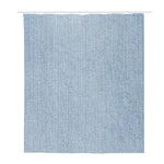Light Blue Denim Jeans Print Polyester Shower Curtain