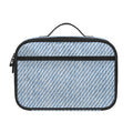 Light Blue Denim Jeans Print Portable Lunch Bag