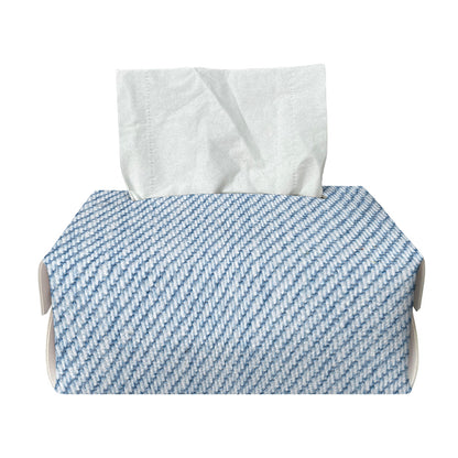 Light Blue Denim Jeans Print Rectangle Tissue Box Cover