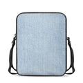 Light Blue Denim Jeans Print Rectangular Crossbody Bag