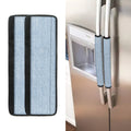 Light Blue Denim Jeans Print Refrigerator Handle Covers