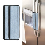 Light Blue Denim Jeans Print Refrigerator Handle Covers