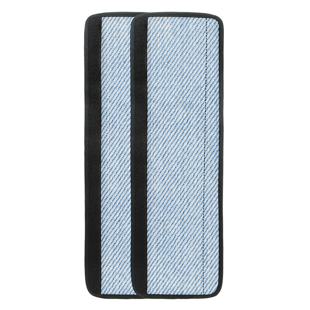 Light Blue Denim Jeans Print Refrigerator Handle Covers